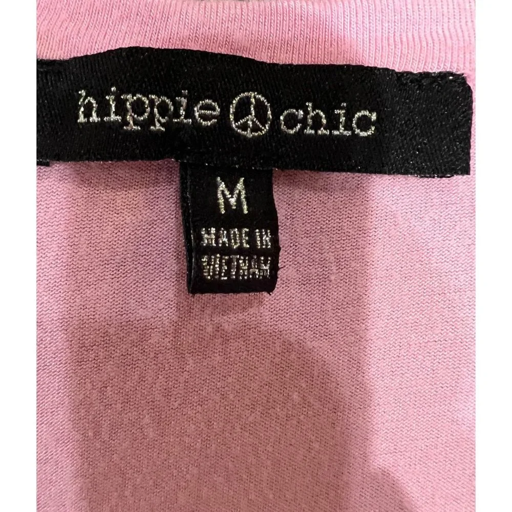 Women’s Hippie Chic Pink Unicorn Vibes Sleeveless Shirt - Picture 4 of 5